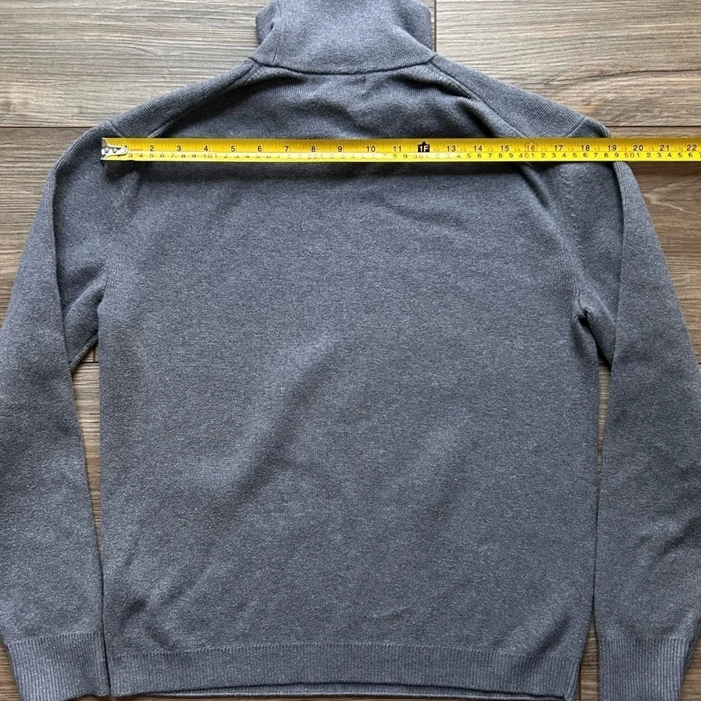 Banana Republic | Supima Cotton Mock Turtleneck in Dark Grey (Small)